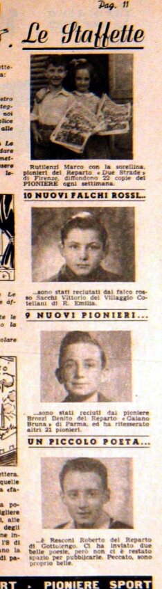 Falchi Rossi Stormo di Reggio Emilia Pioniere n9 del 2 marzo 1952