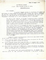 lettera all organizazione 1952