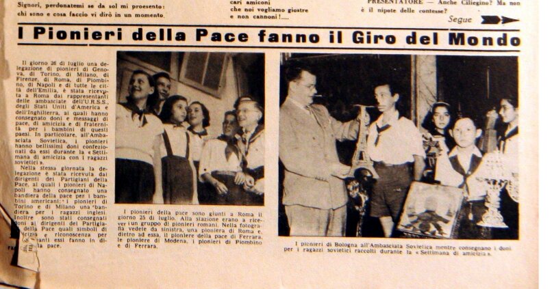 Pioneri della Pace a Roma Pioniere n33. 26 agosto 1951.2