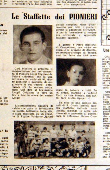 Staffetta di Campobasso Pioniere n19 del 12 maggio 1951