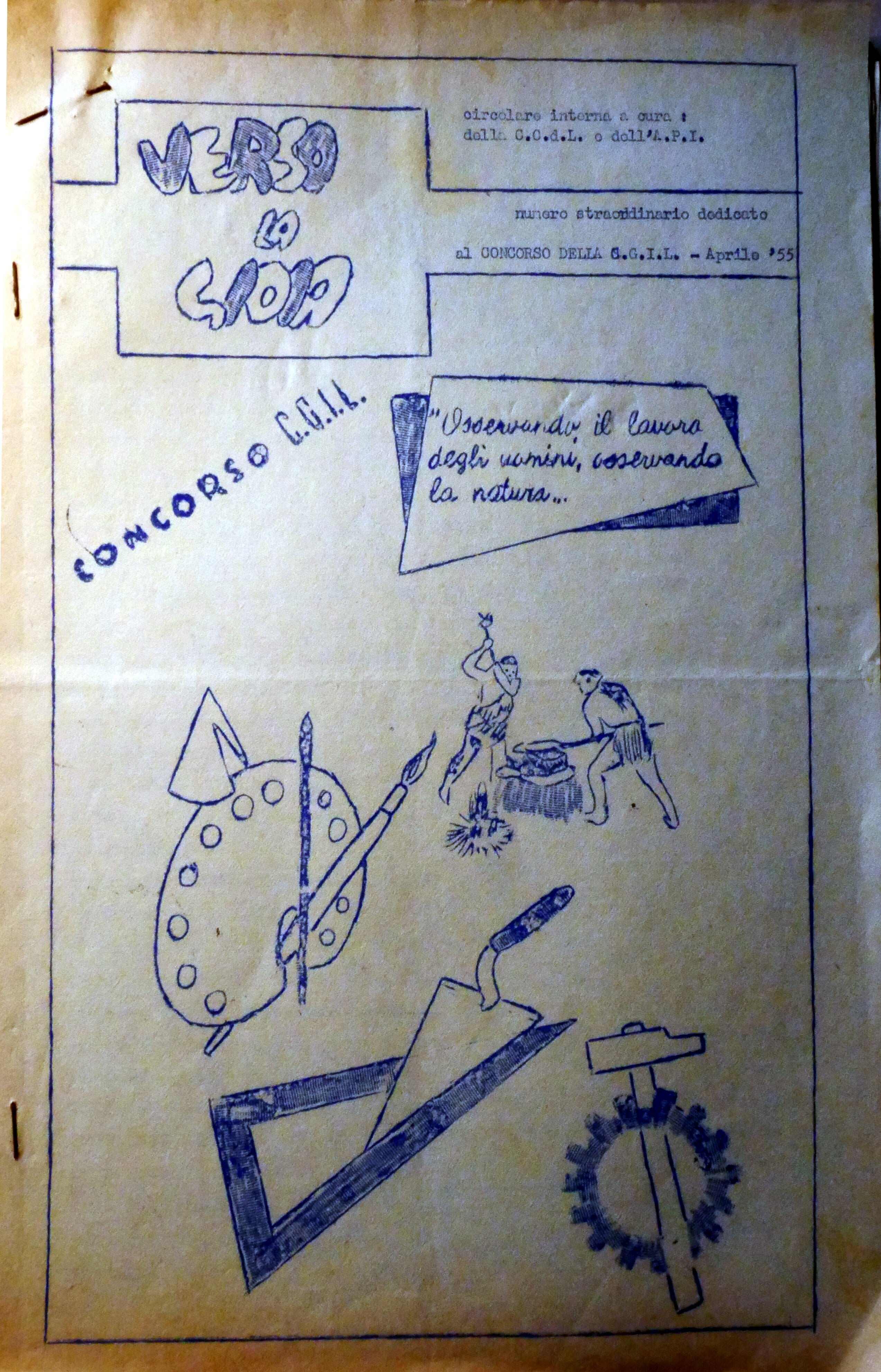 Giornale Verso la Gioia di Firenze 1955 compressed