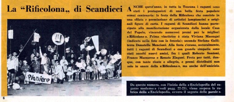 Pionieri a Scandicci Pioniere n. 40 9 ottobre 1960
