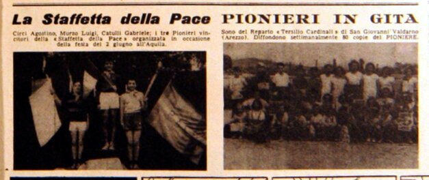 Staffetta Pace a L Aquila Pioniere n. 31 5 agosto 1951