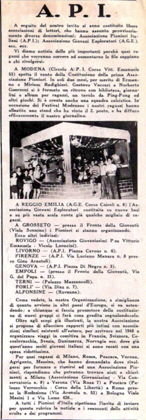 N. 32 33 Anno 1947 Il Pioniere Ragazz