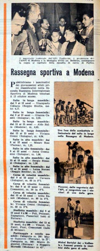 Rassegna sportiva Pioniere n. 45 24 novembre 1957