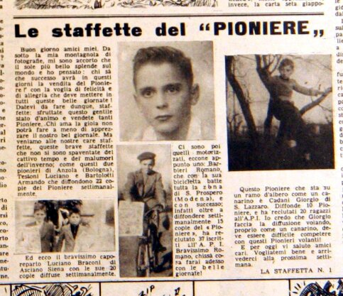 Staffeta di Marzaglia MO n20. 19 maggio 1951