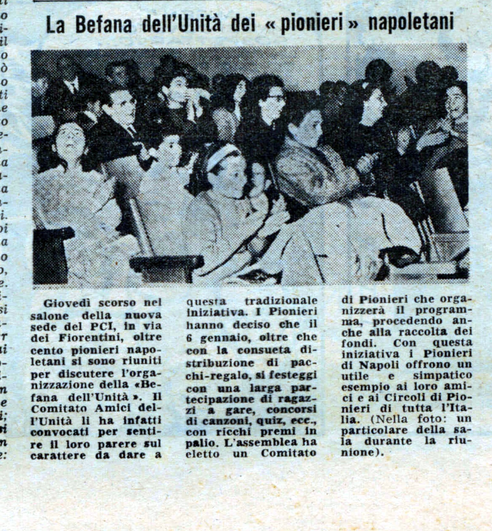 Befana ai Pionieri Pioniere dell Unita n. 50 17 dicembre 1964