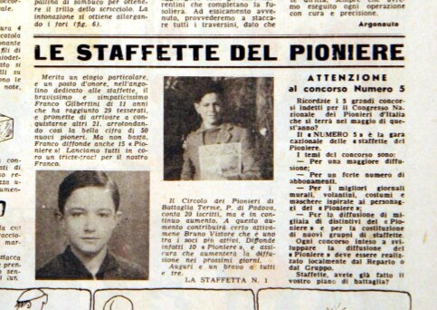 Staffetta di Battaglia Teme PD Pioniere n10. 10 marzo 1951