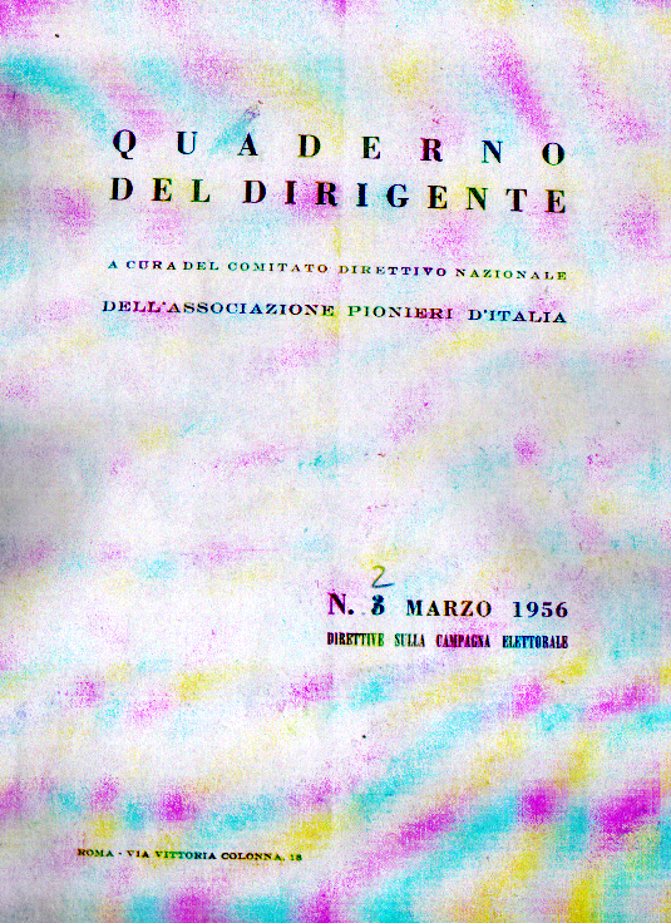 Quaderno del dirigente 1956 si parla dellAPI