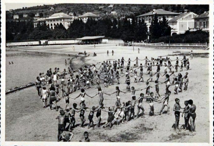 colonia permanente di Pesaro anni 1950