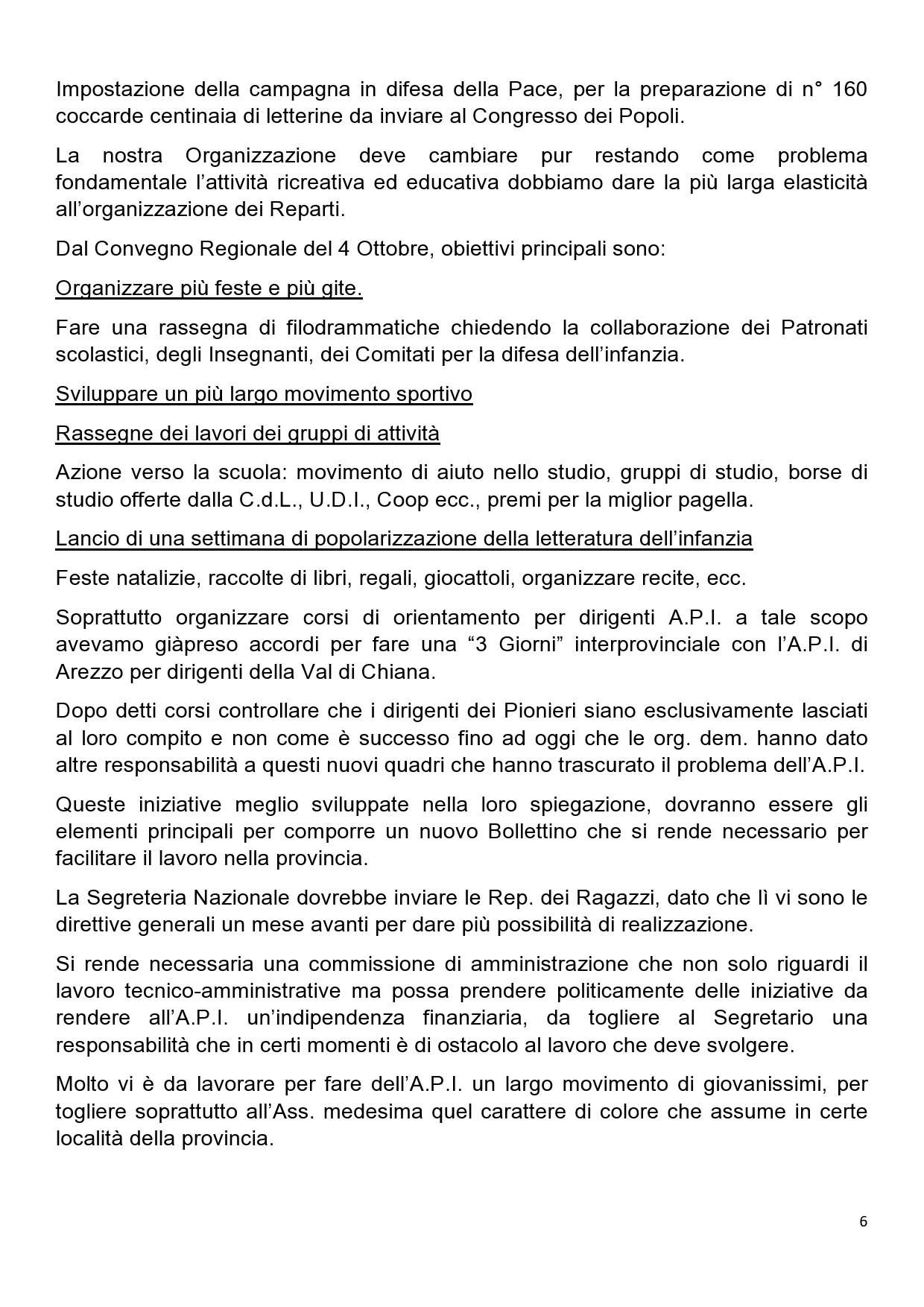 Trascrizione della Relazione svolta dallA.P.I. prov. senese dall8 6 al 25 9 1952 page0006