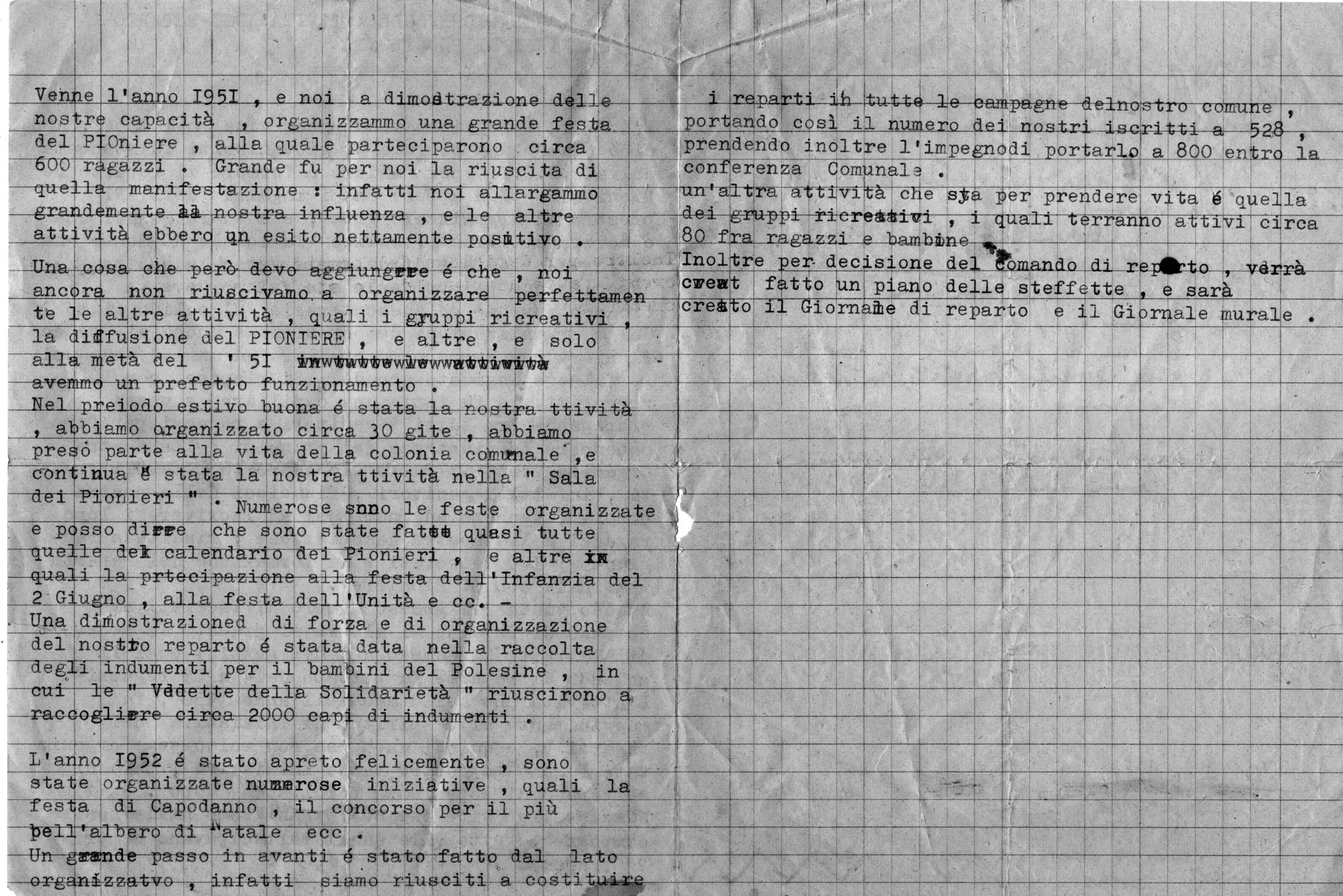 festa del pioniere Poggibonsi 1951