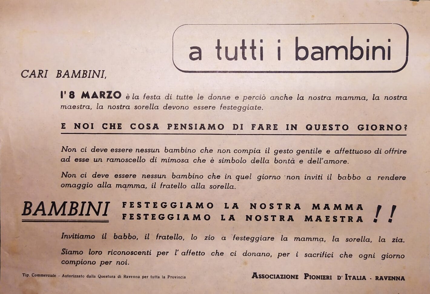 8 Marzo 1951 API Ravenna