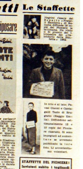 Staffetta di Brugneto RE Pioniere n26. del 29 giugno 1952