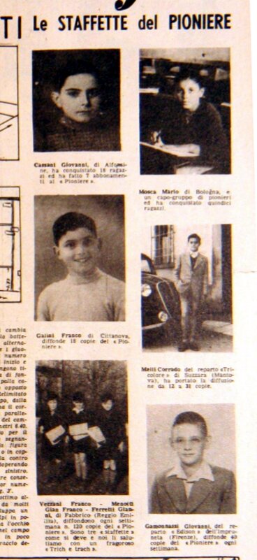Staffetta di Fabbrico RE Pioniere n23. 10 giugno 1951 Copia