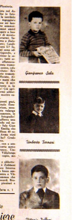 Staffetta di Veggia Villalunga RE Pioniere n17. 28 aprile 1951