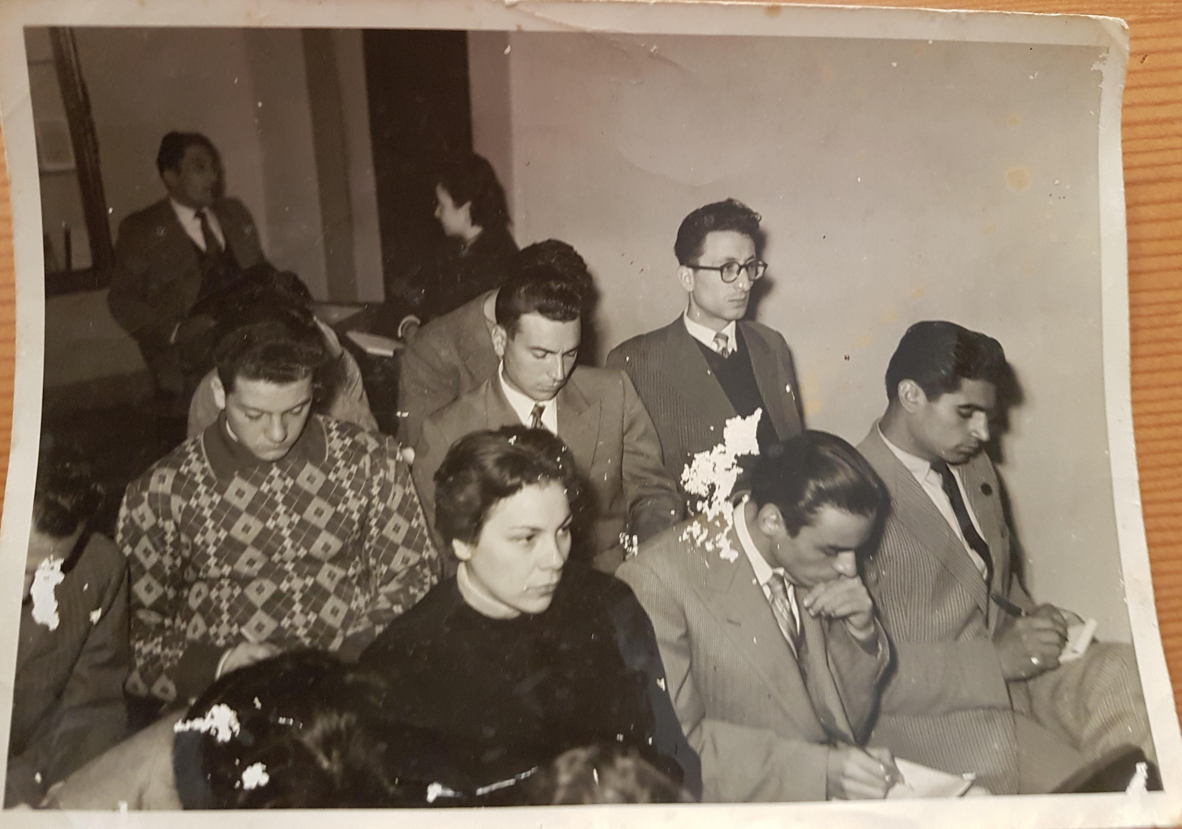 Convegno API Firenze 1953 accanto a Giuseppe DAmbrosio di Eboli SA è Mario Caso Segretario Provinciale di Salerno dellAssociazione compressed