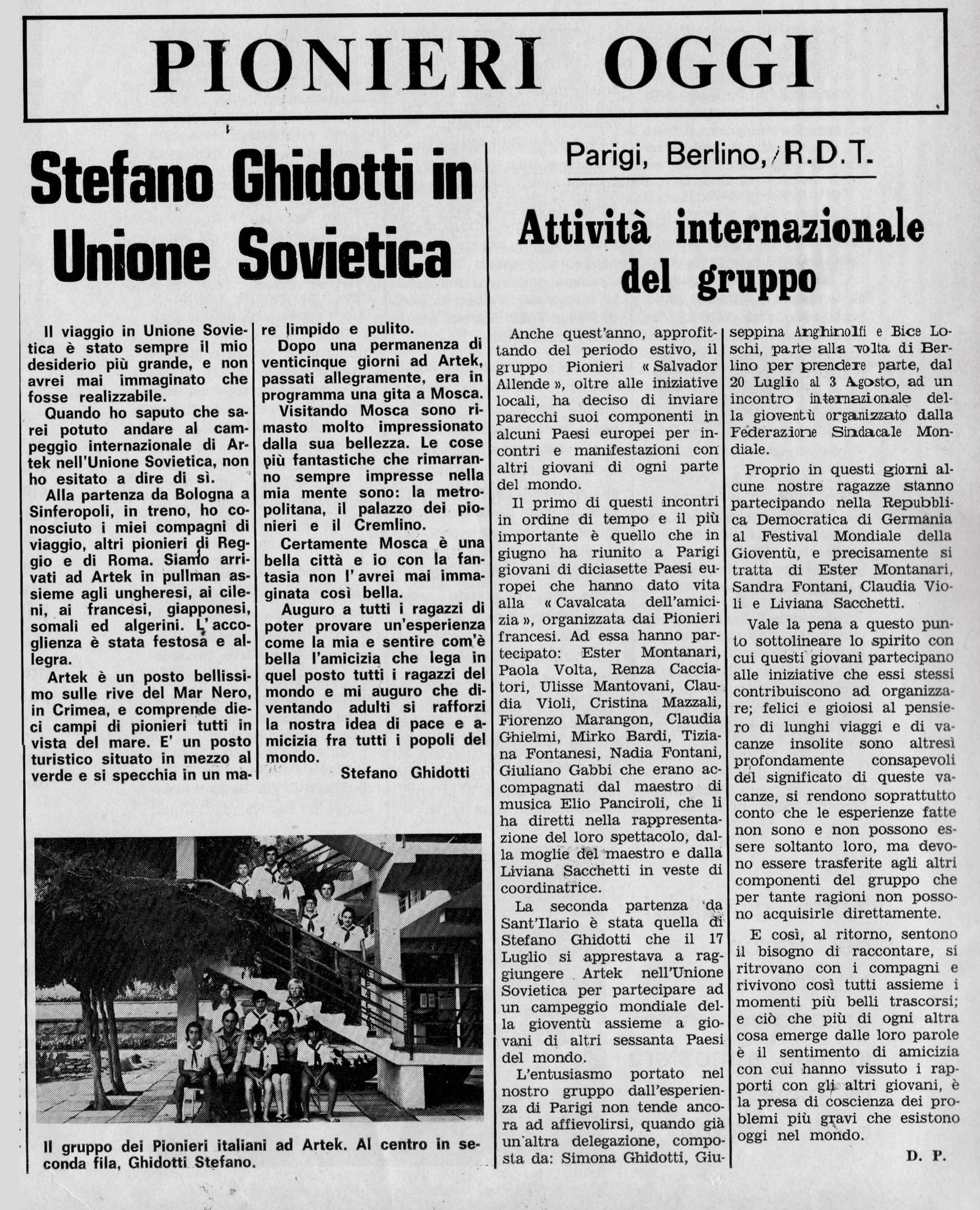 agosto 1974 Viaggi internaz Pionieri Urss Parigi Berlino RDT compressed