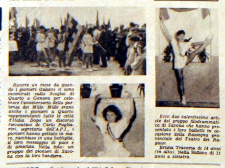 Filodrammatica Pionieri Savona Pioniere n.26. 27 giugno 1954