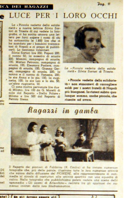 Piccola vedetta della solidarieta di Trieste Pioniere n28 del 13 luglio 1952