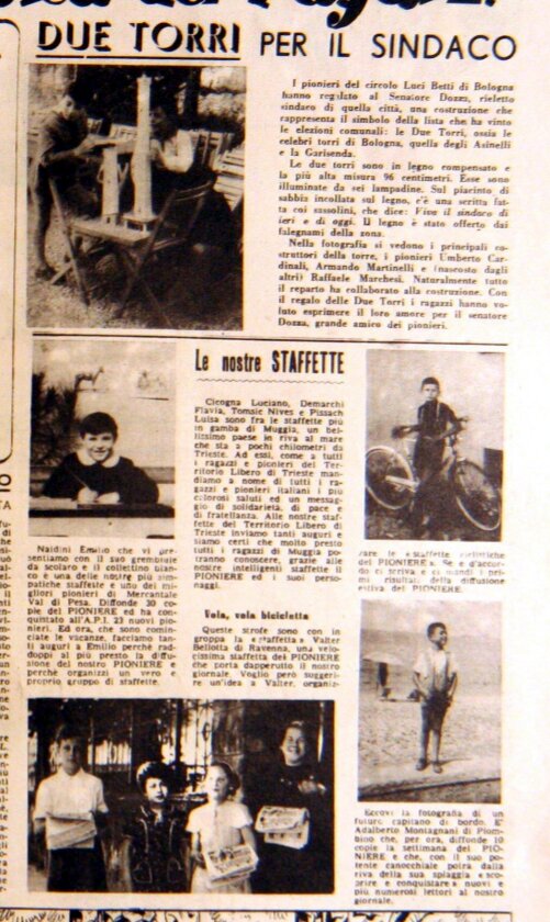 Staffetta di Trieste Pioniere n28 del 15 luglio 1951