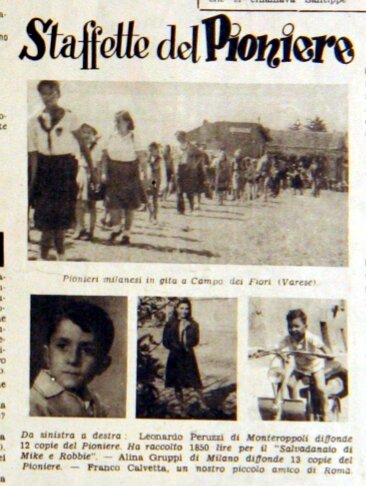 Staffette Pioniere Pioniere n.33. 23 agosto 1953