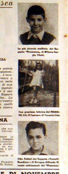 Staffetta di Venezia Lido Pioniere n45 del 6 novembre1952
