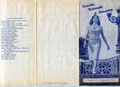 Incontro Nazionale Femminile di Primavera a Bologna 1952