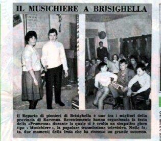 Musichiere a Brisighella  - Pioniere  n  9   28 febbraio 1960