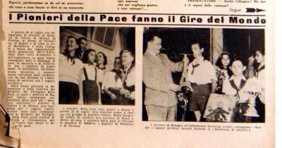 Pioneri della Pace di Bologna a Roma Pioniere n°33. 26_agosto_1951