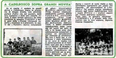 Pionieri a CaldelBosco Sopra - Pioniere n 39   2 ottobre 1955