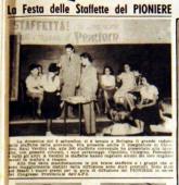 Raduno provinciale staffette - Pioniere n.42. 28 ottobre 1951