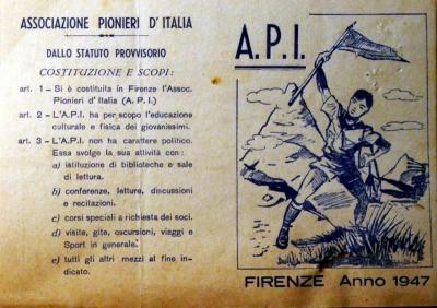 Tessera API di Firenze 1947